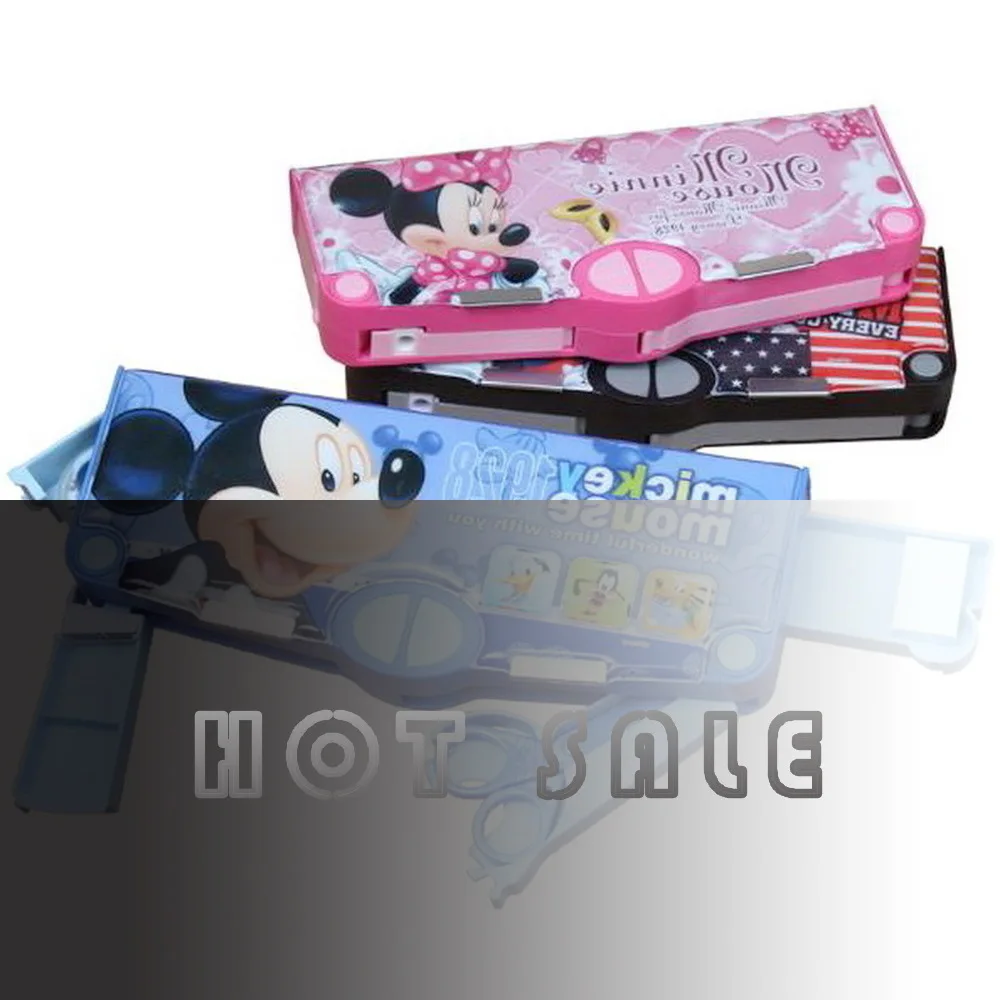 New shop 220806/Multifunctional stationery / children primary school kindergarten boys and girls plastic cute pencil case | Канцтовары