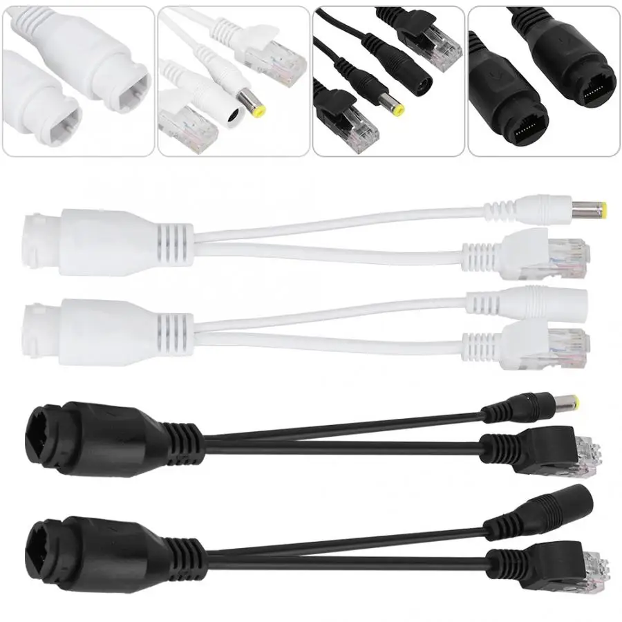 12V Power Over Ethernet Пассивный кабель адаптер POE сплиттер инжектор