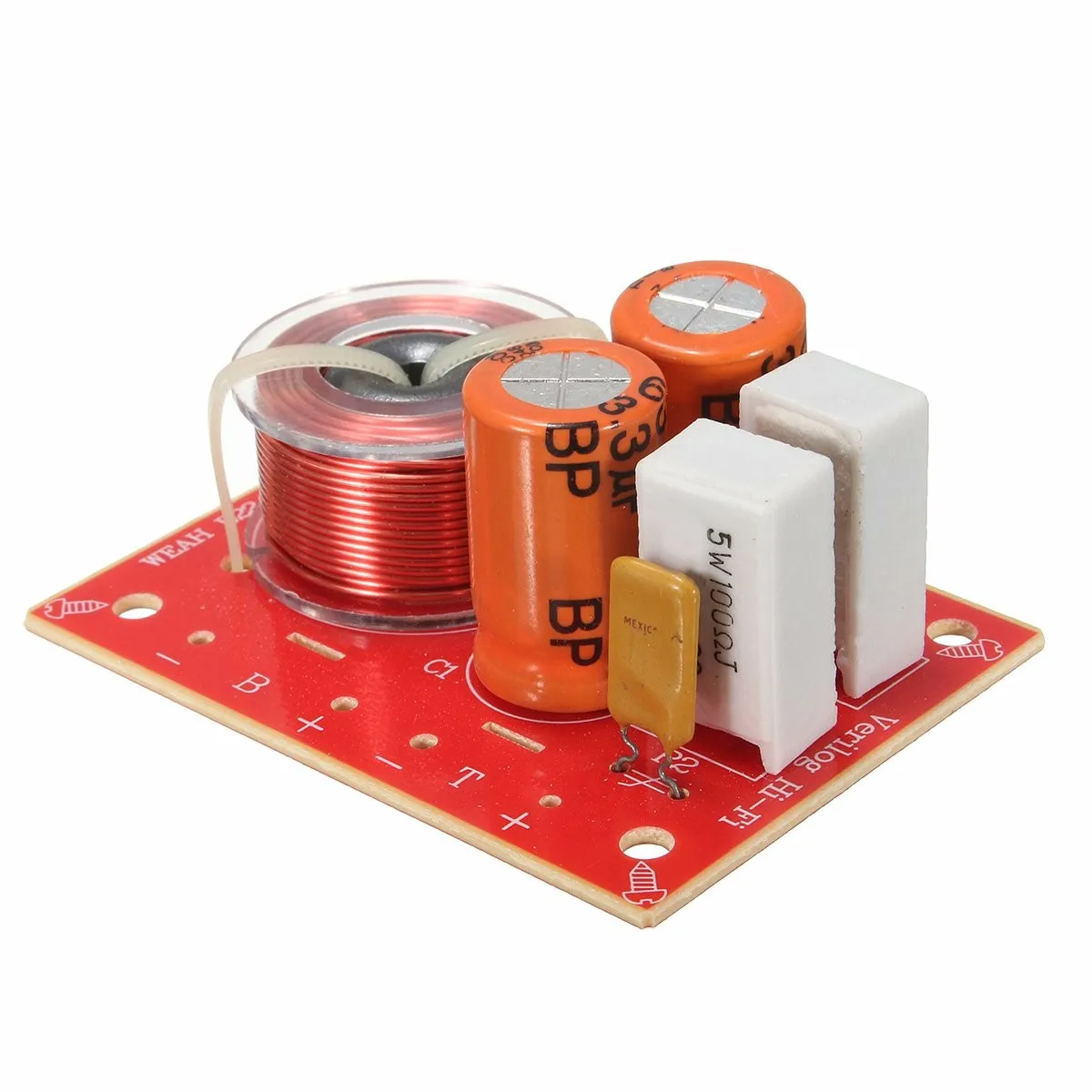 LEORY динамик с частотным разделителем 2 сторонний тройной бас книжная полка звук