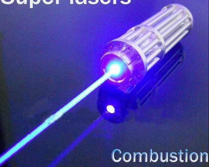 

Most Powerful Military 450nm 500W 500000mw Blue Laser Pointer Flashlight Light Burning match candle lit cigarette wicked Hunting