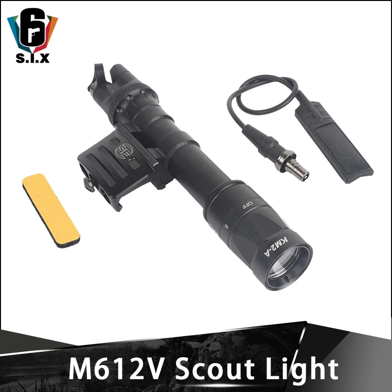 Тактический фонарь Airsof M612V скаутский светильник wDS07 переключатель в сборе с RM45