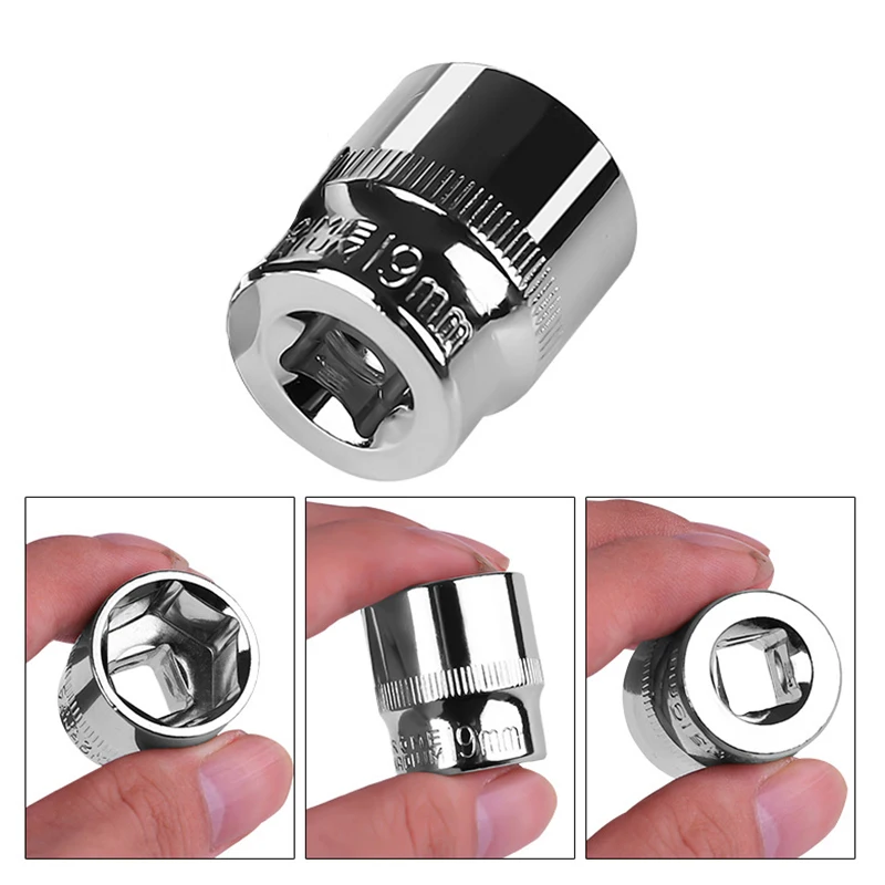 1 шт. привод Метрическая розетка 3/8 &quot10 мм метрическое зеркало короткая для