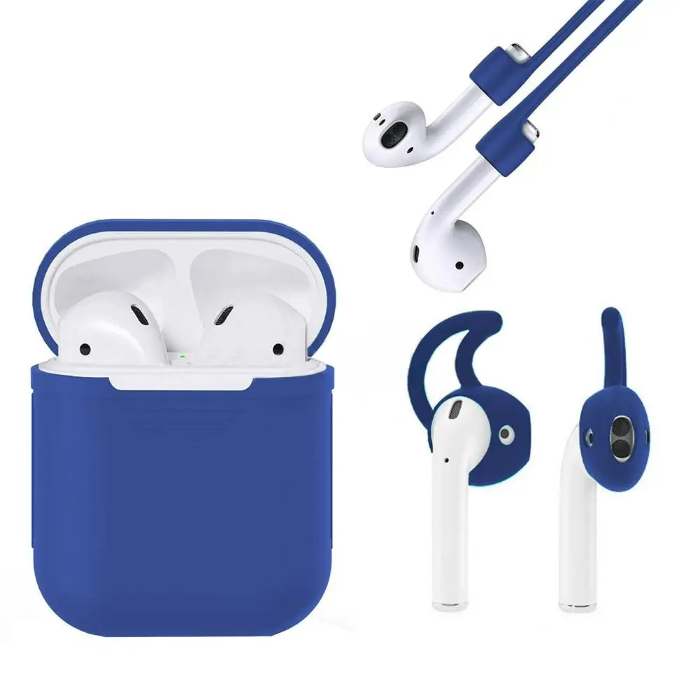 3 в 1 силиконовый чехол для Apple Airpods крючок наушников аксессуары Air Pods ремешок pods i10