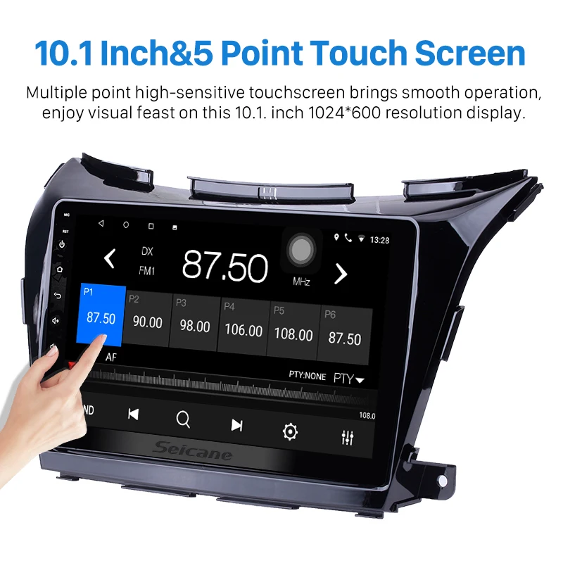 Seicane 2Din 10 1 дюймов Android 7 1/8 gps навигация автомобильный Радио мультимедийный плеер