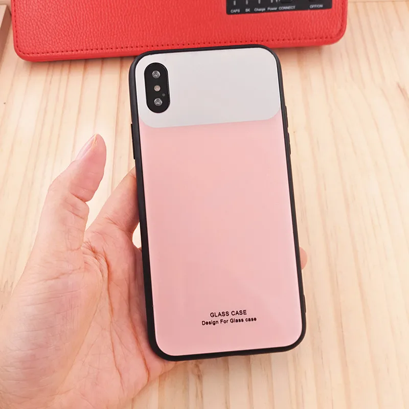 Чистый цвет закаленное стекло телефон чехол для iPhone 7X6 S 6 Plus Pantone телефона XS MAX XR 8 7 |
