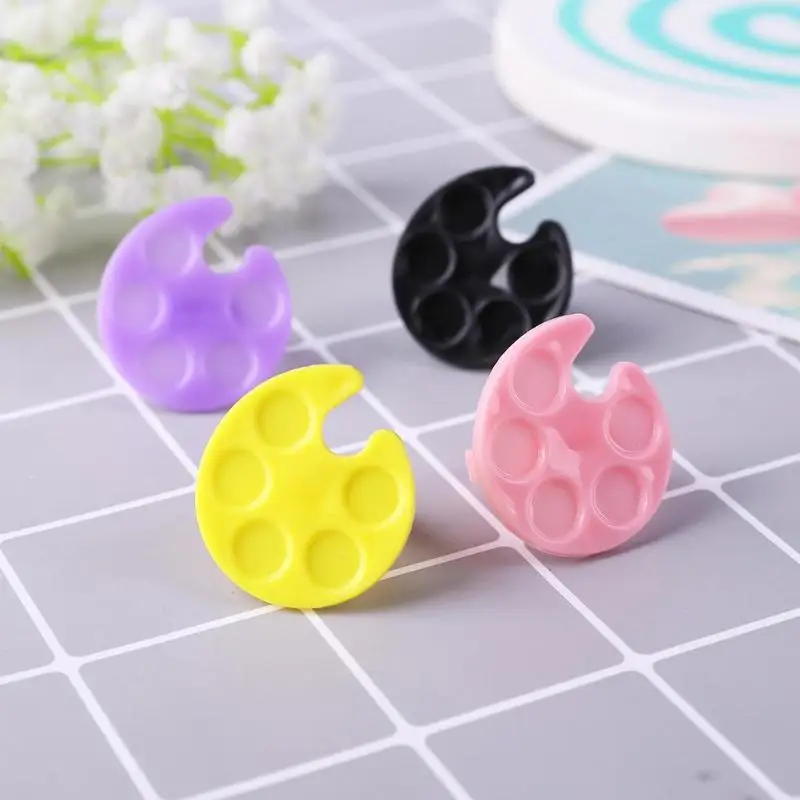 1 шт. маникюрная палитра лаков для ногтей дизайна тарелка пластиковое кольцо на