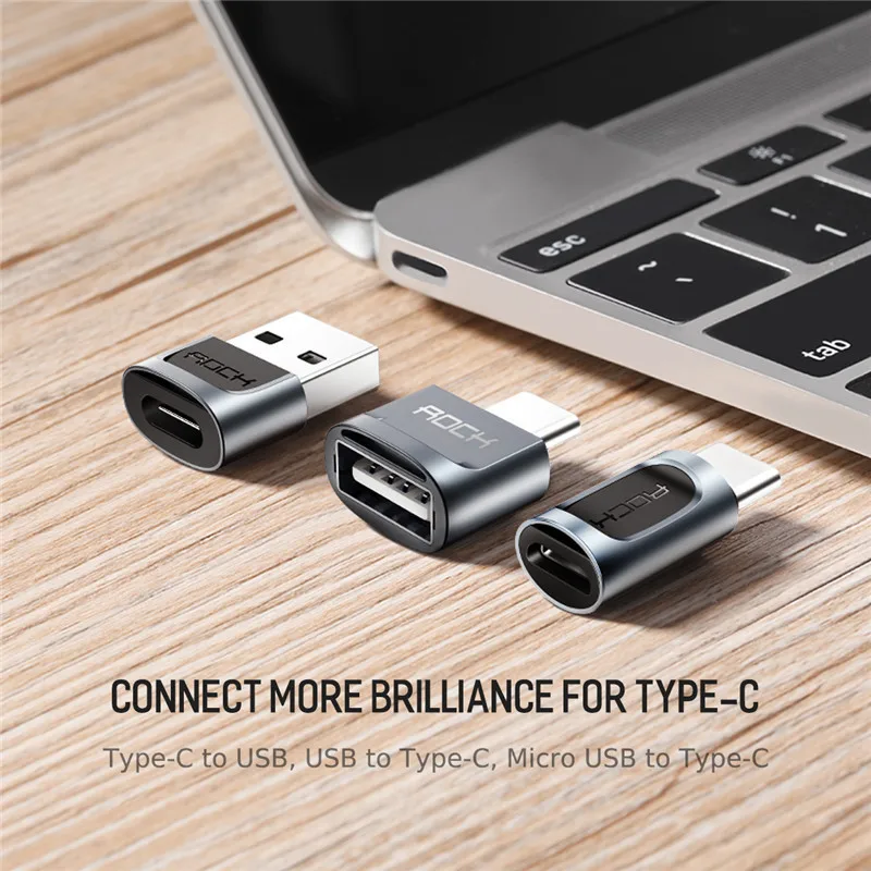 OTG адаптер Micro usb type C для освещения Iphone Macbook конвертер алюминиевый данных Женский