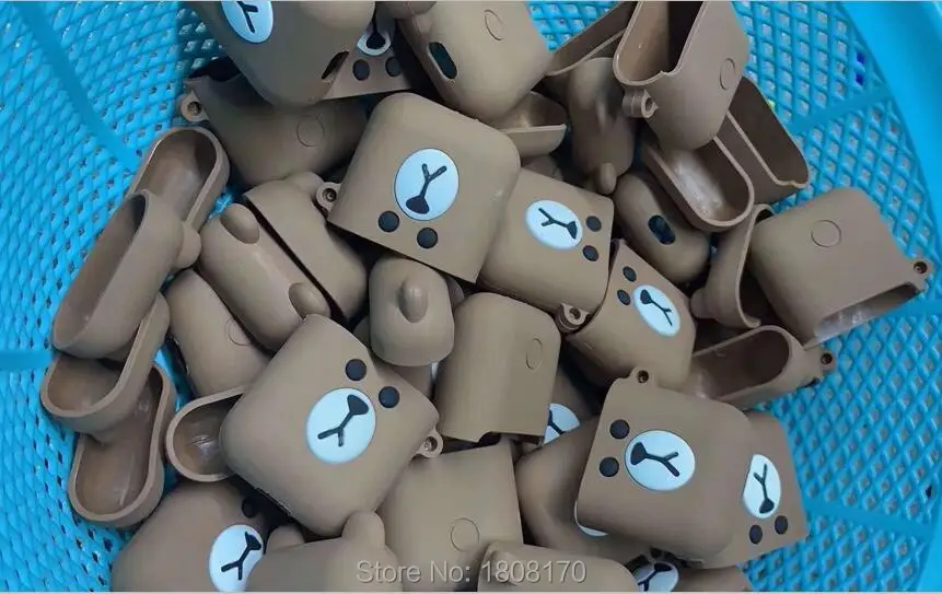 Мягкий силиконовый чехол с мультяшным рисунком для Apple Airpods Защитные Чехлы С