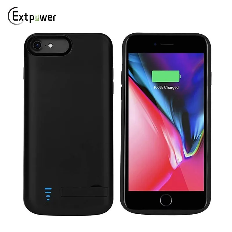 Внешний аккумулятор Ext power 5500 мА/ч чехол для IPhone 6 6s 7 8 перезаряжаемый расширенная