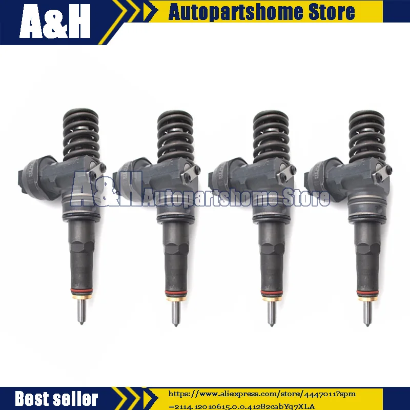 4 шт. Восстановленный топливный инжектор 038130073BA CD для VW Passat Audi Skoda 1 9 TDI Bosch