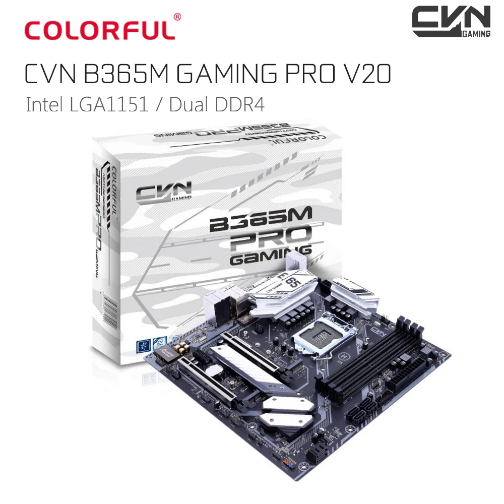 Оригинальная цветная cvr B365M игровая PRO V20 mATX Материнская плата Intel LGA1151 B365
