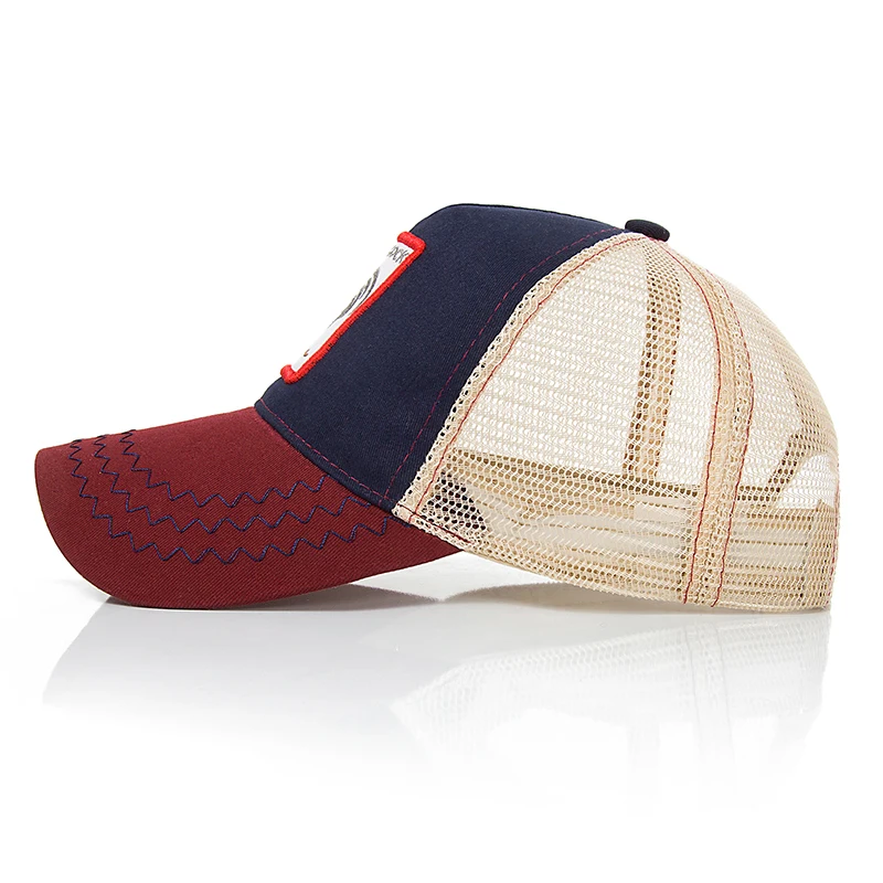 

Fashion Animals Embroidery Baseball Caps Men Women Snapback Hip Hop Hat Summer Breathable Mesh Sun Gorras Unisex