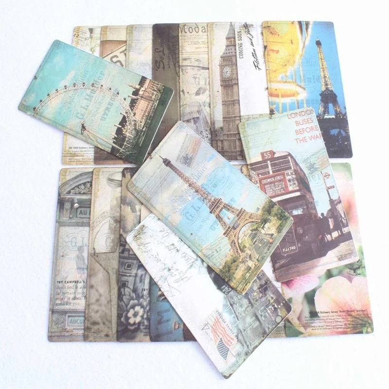 32 шт./компл. винтажные знаменитые строительные Ретро Старые почтовые открытки на