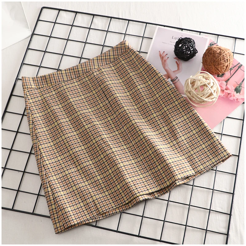 Saia/Женская юбка средней длины в стиле Лолиты мини длиной выше колена из хлопка