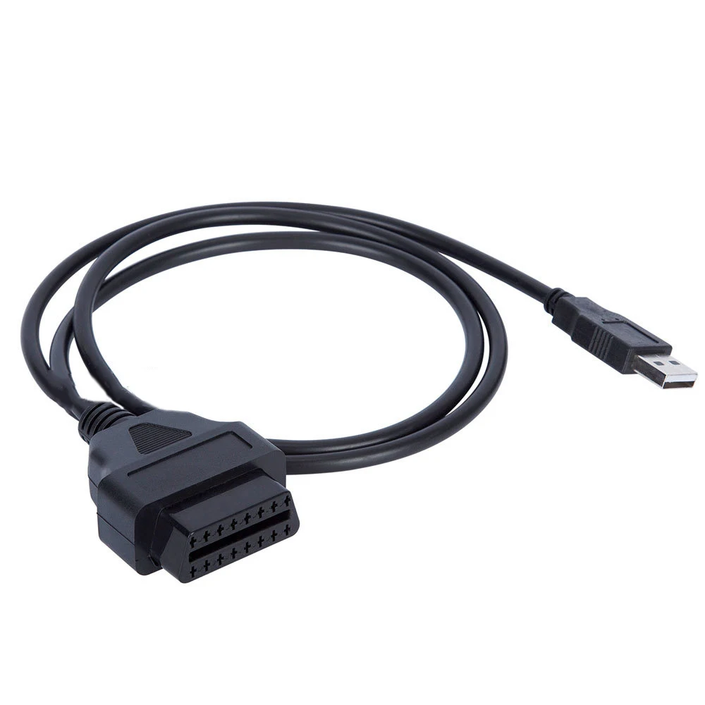 1 шт. 16Pin OBD2 к USB порт зарядное устройство адаптер кабель соединитель
