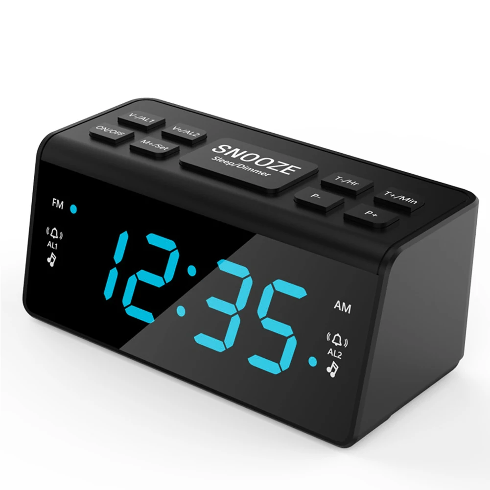 Современный AM/FM радио таймер сна цифровой Будильник проекционный повторения