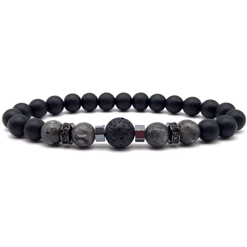 2020 Fashion New Round Tiger Eye Bracelet Men Simple 8mm Lava&ampmatte Charm For Classic Jewelry Gift | Украшения и аксессуары