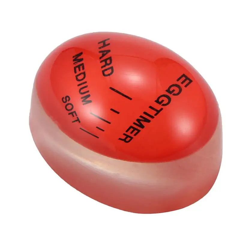 Portable Reusable 1Pc Egg Perfect Color Changing Timer Control Soft Hard Boiled Eggs Cooking Kitchen Resin Egg Timer Home Tools