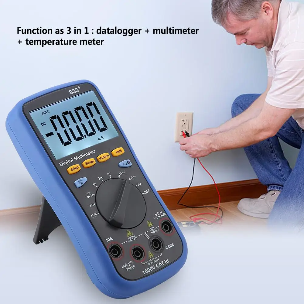 

B33+ LCD Display Digital Bluetooth Multimeter for Measuring AC/DC Voltage Current Resistance Analog Multimeter