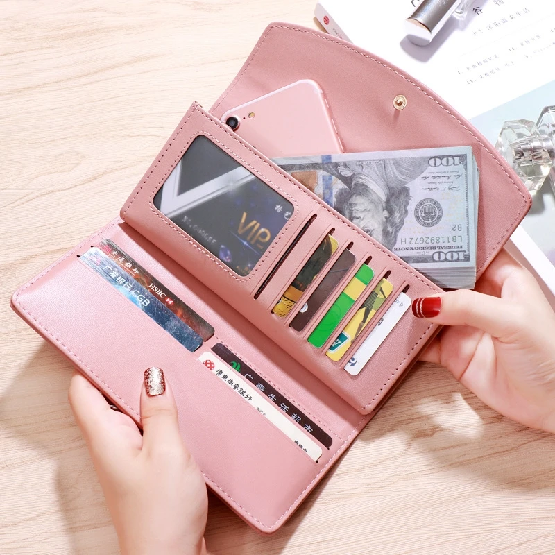 Женский кошелек женский длинный модный многофункциональный клатч