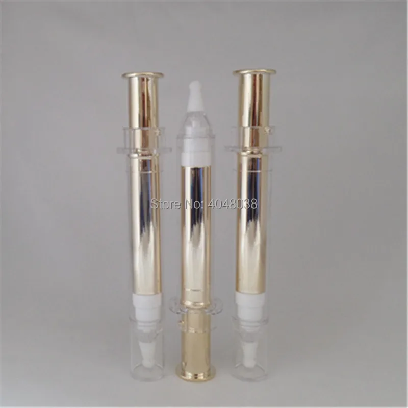 10ML Empty Syringe Bottle Plastic Airless Tube Cosmetic Facil Essecce Eye Cream Packaging Bottle Emulsion Vacuum Container 50pcs