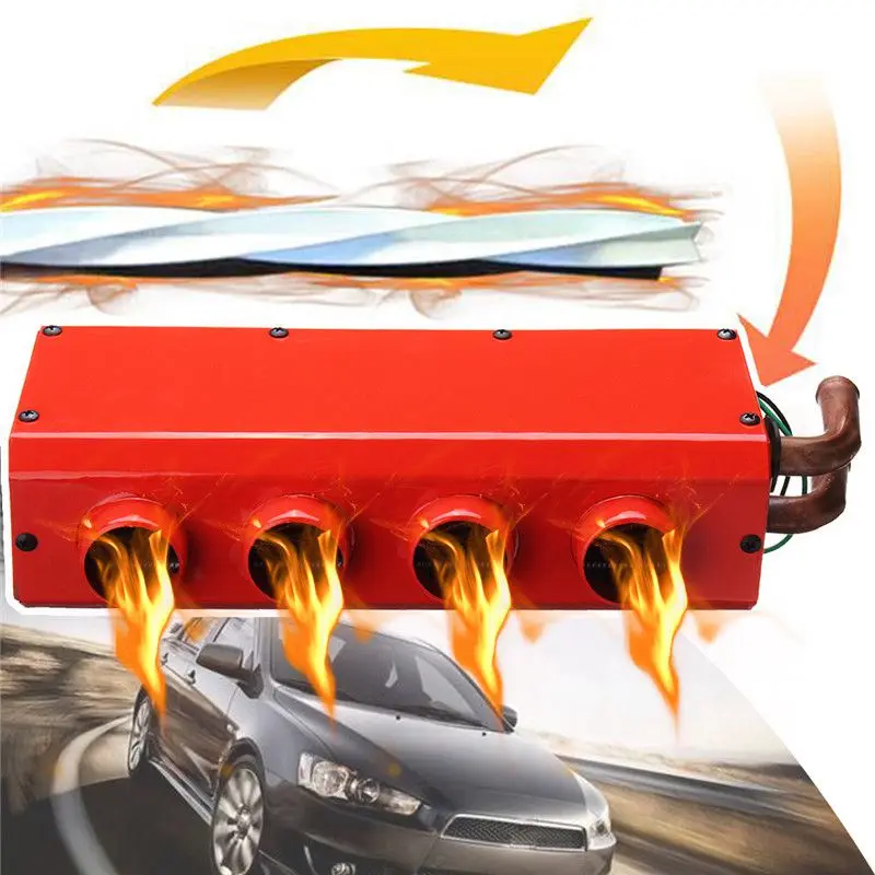 12 V 4 Порты переносной Авто нагреватель обогрев грелка низкая Шум