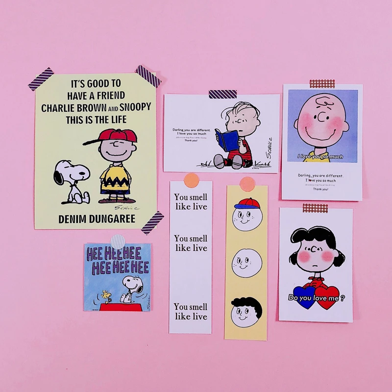 Ins популярные милые наклейки из мультфильмов Snoopy стикеры чемодан Дневник Книга ручной работы s Office обучения украшения поставки