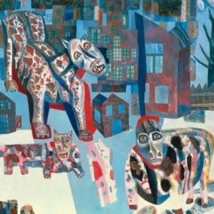 Животные Павла Николаевича Филонова холст масло 1925-1926 1883-1941 Россия