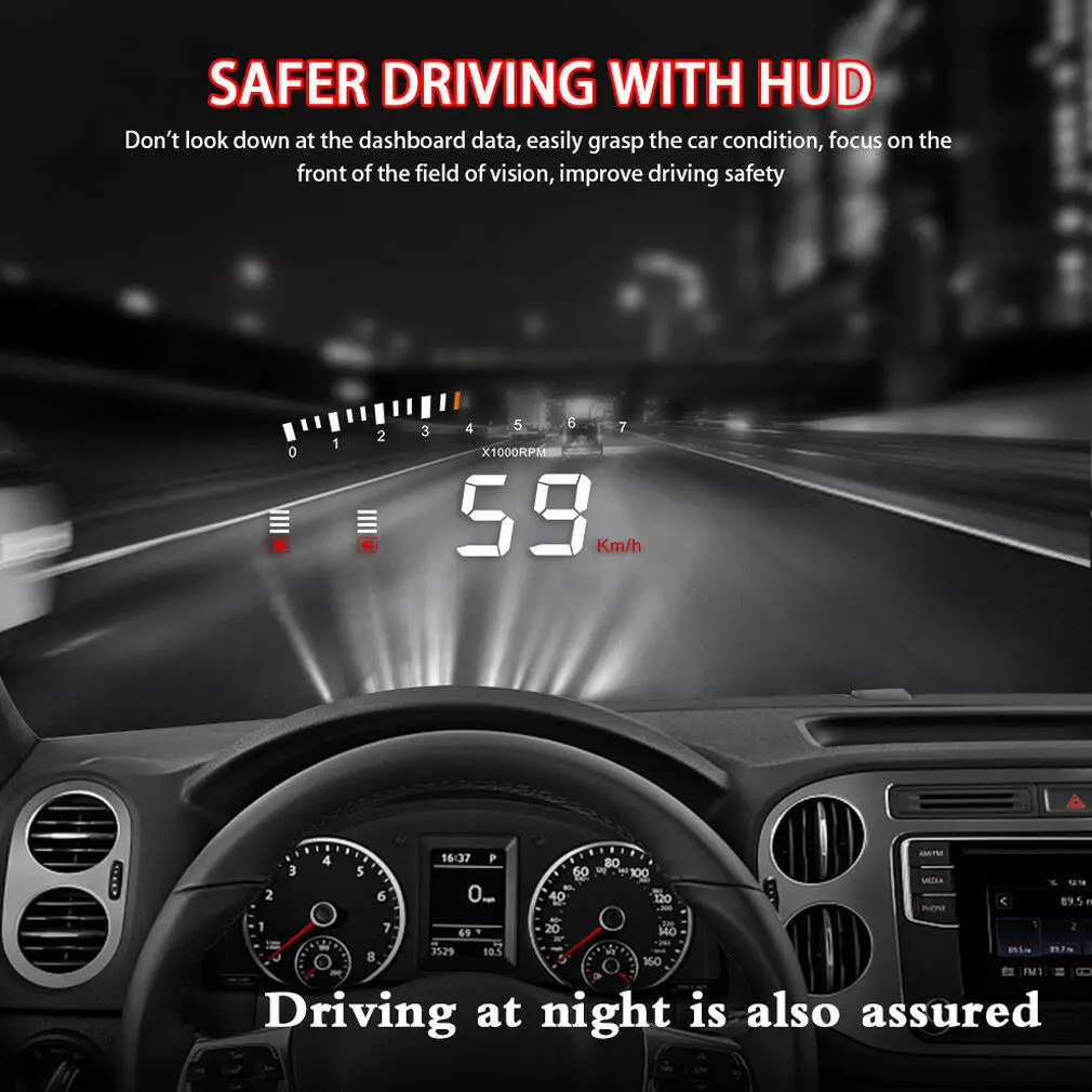Для X5 OBD II универсальный автомобильный комплект головной светодиодный дисплей HUD