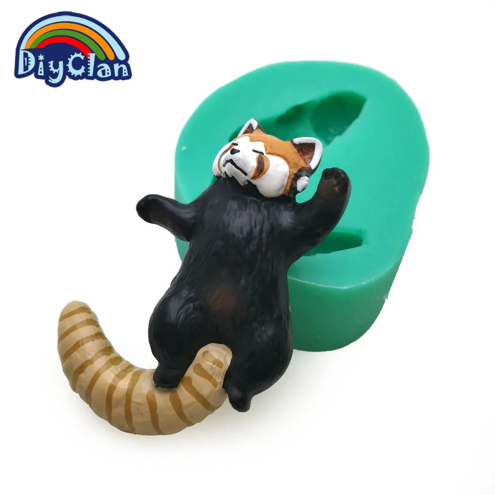 Силиконовые формы для шоколада енот украшения тортов полимерная глина