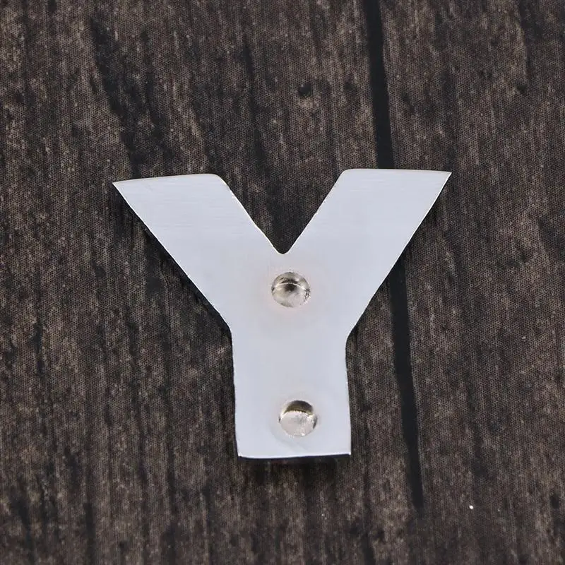 1 шт. DIY модные 3D металлические стильные серебряные буквы Y Автомобильные