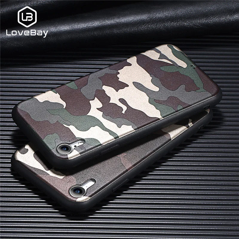Lovebay чехол для телефона iPhone 6 6S 7 8 Plus X XR XS Макс моды Армейский зеленый камуфляж