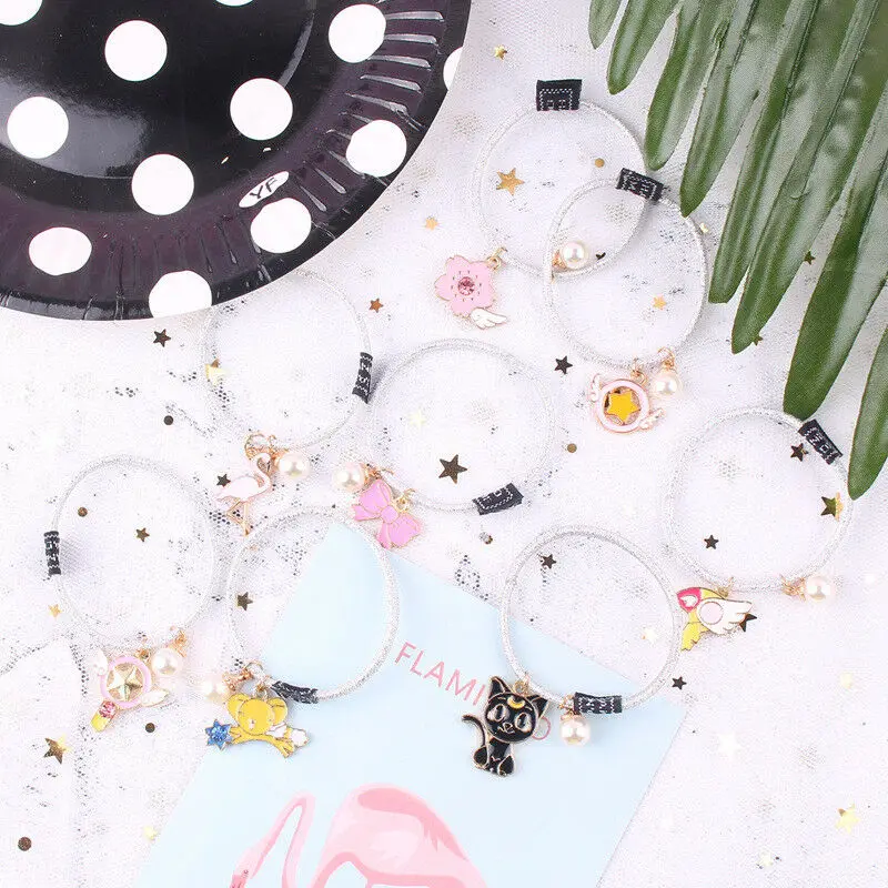 Women Head Rabbit Girl Fox Cute Band Headwear Rope Tie Hair Gifts that women love Elastic Necklace Cat Cartoon | Украшения и