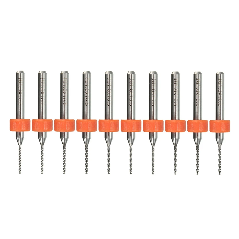 10 PCS 1.0mm carbide alloy drill bits Micro CNC PCB Print Circuit Board End Mill Drill Router Bits For Woodworking Tools | Инструменты