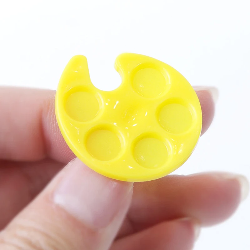 4 цвета пластиковая палитра для дизайна ногтей мини-кольцо пальцев прямоугольная