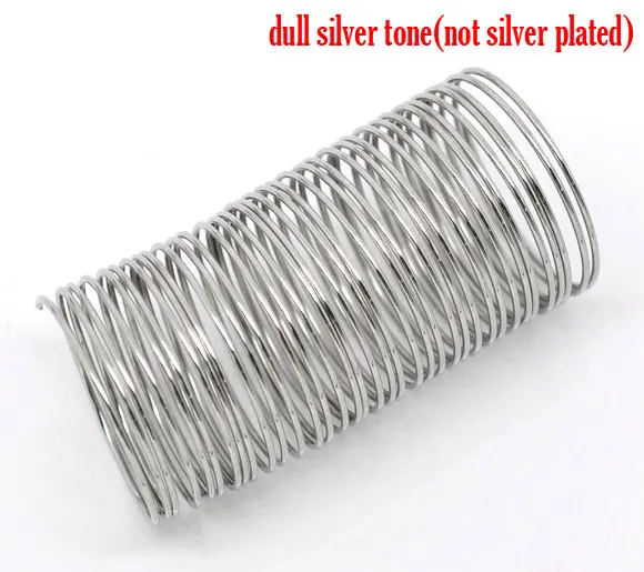 

Серебряные украшения DoreenBeads Memory Wire Ring 1000 катушек диаметром 20 мм. (B09571) Иу