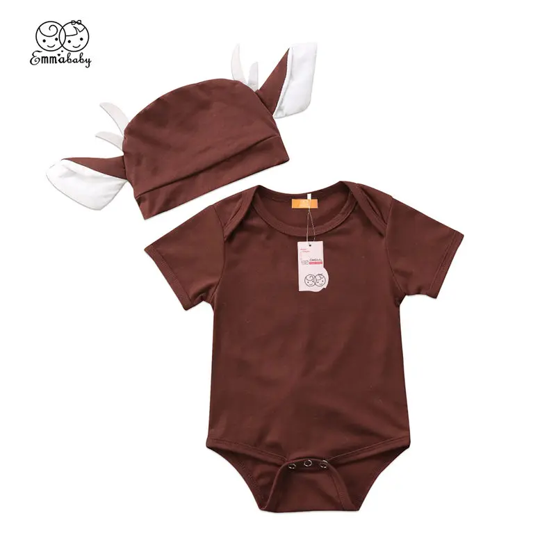 Emmababy 2018 милое детское боди для новорожденного младенца с коротким рукавом