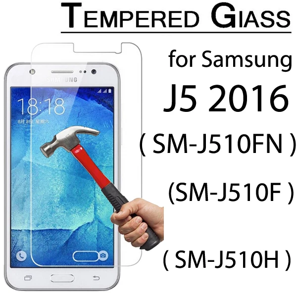 9H закаленная Защитная стеклянная пленка для экрана Samsung Galaxy J5 2016 SM-J510H SM-J510F 2.5D J3 J7 J2