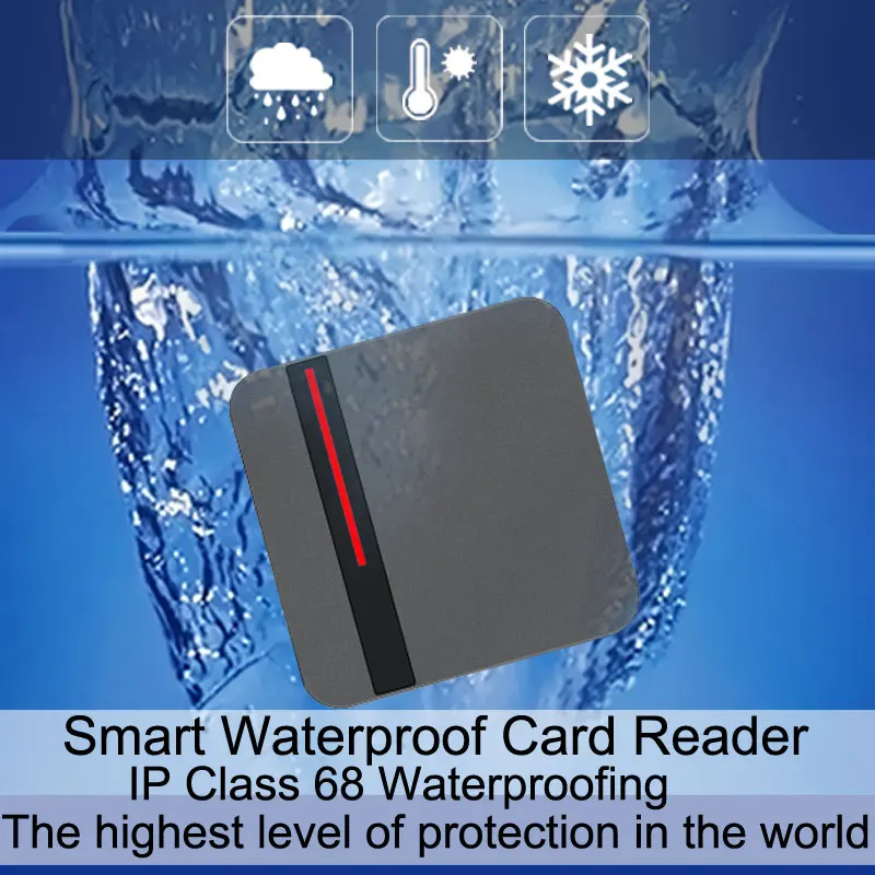 Водонепроницаемый IP68 RFID чтения карт IC считыватель 125 кГц/13 56 Mhz ID Wiegand 26/34 для двери