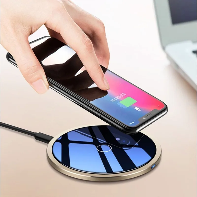 ЛМС Беспроводной Зарядное устройство для IPhone XS Max XR Sam sung снасти S9 Note 9 8 быстрое