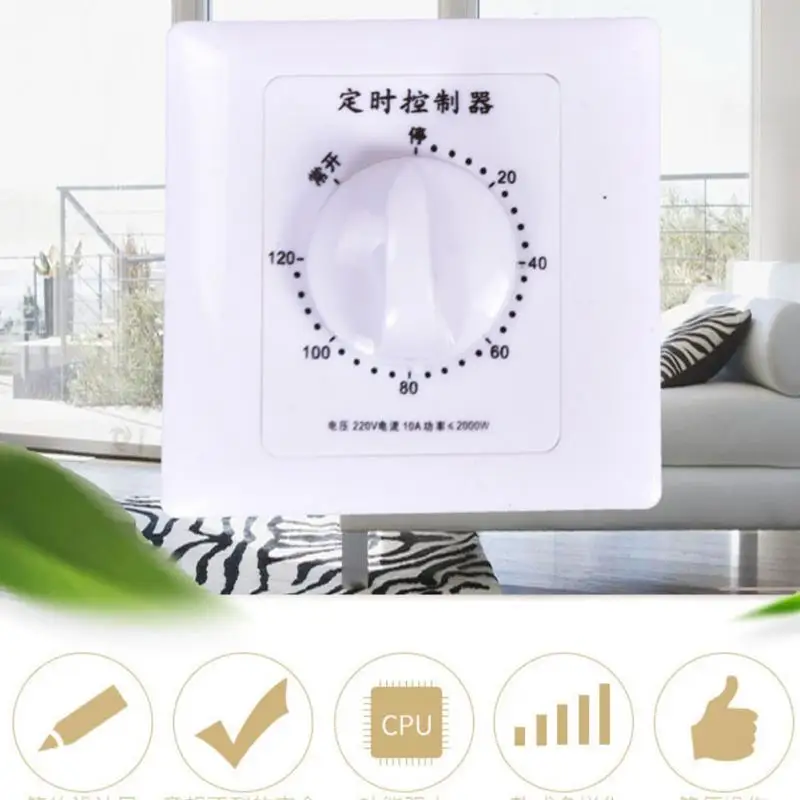 Mechanical Timer Swtich AC 15/30/60/120 Minutes Intelligent Switch Controller Countdown High Power Timing Control Tools | Инструменты