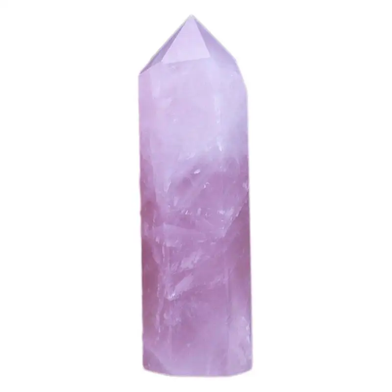 100% Natural Fluorite Crystal Pink 50-60MM Quartz Stone Point Healing Hexagonal Wand Treatment Stones | Дом и сад