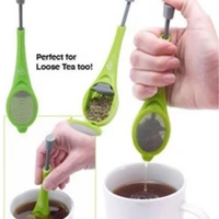 1 pcs teacoffee strainer healthy reusable tea infuser built in plunger infuser gadget measure swirl steep stir teapot accessory