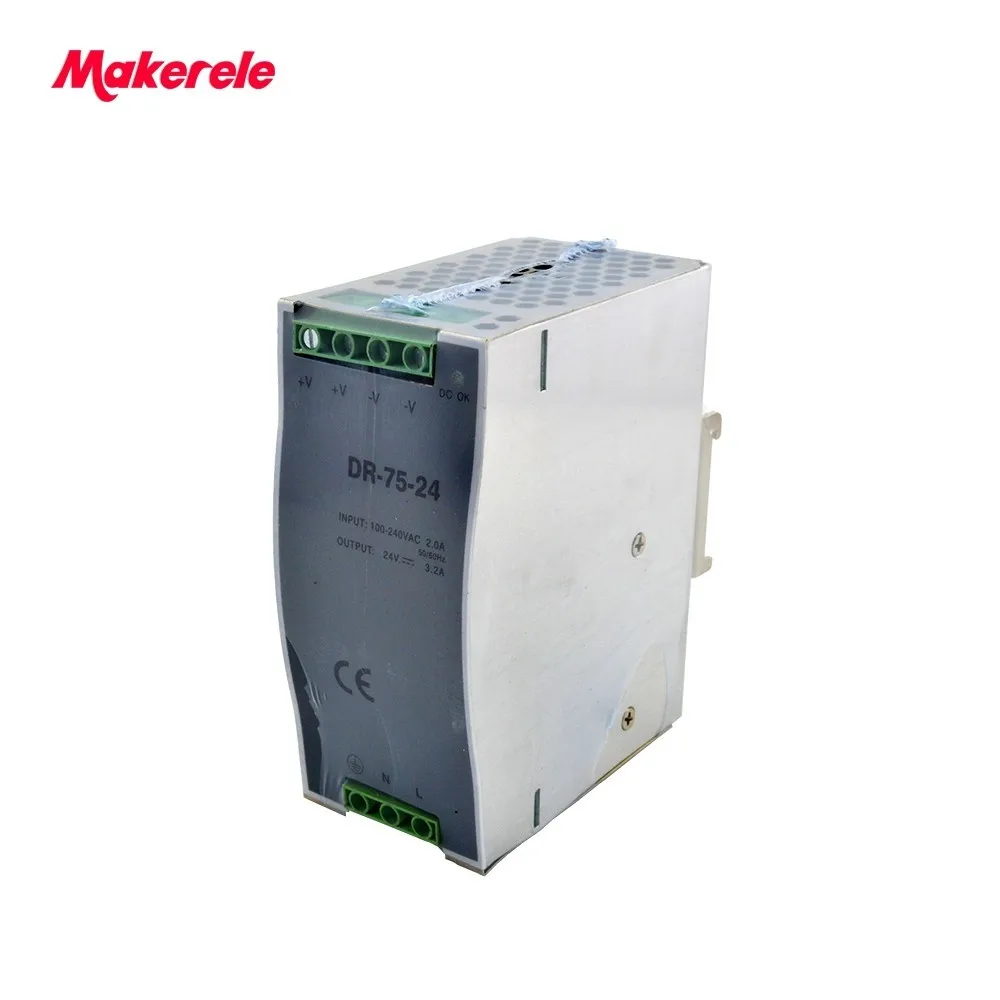 (DR 75 12) постоянное напряжение Ac Dc 12V импульсный источник питания 75W din рейка с