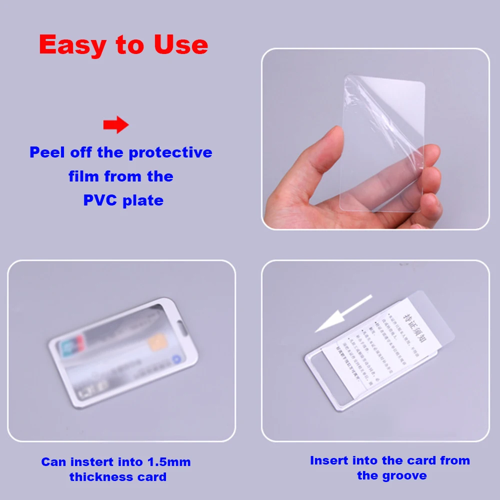 1 шт. Вертикальный чехол из алюминиевого сплава для удостоверения личности