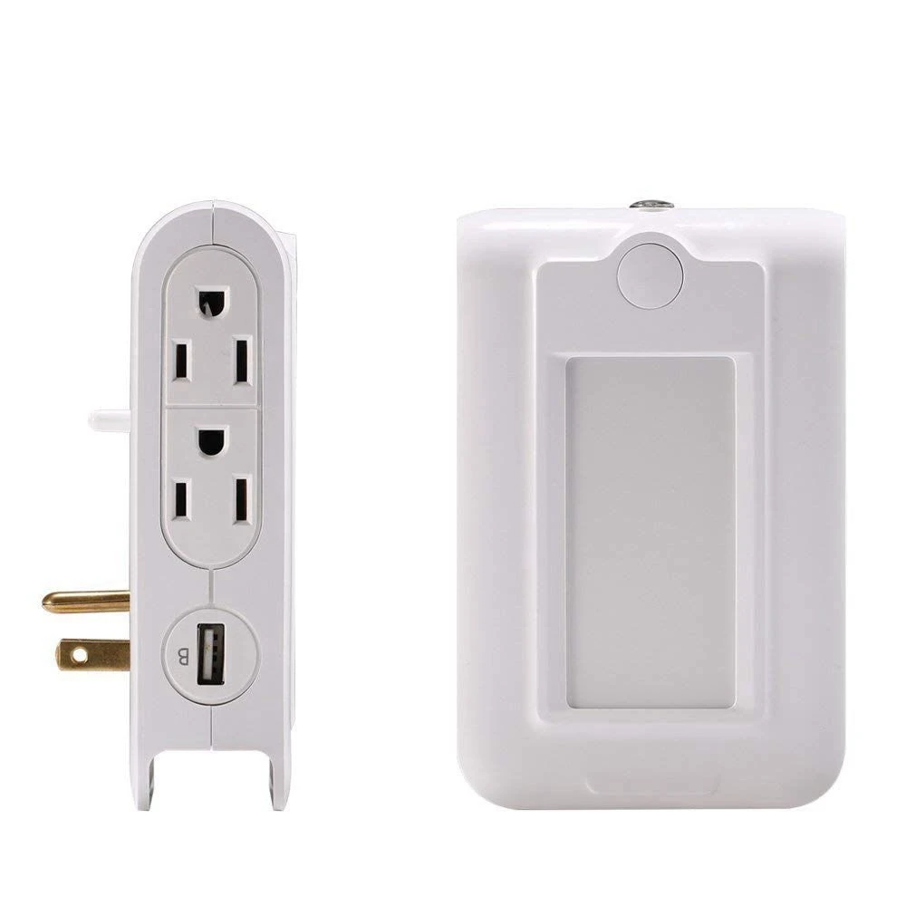 Настенное зарядное устройство с 4 выходами переменного тока двумя usb-портами для