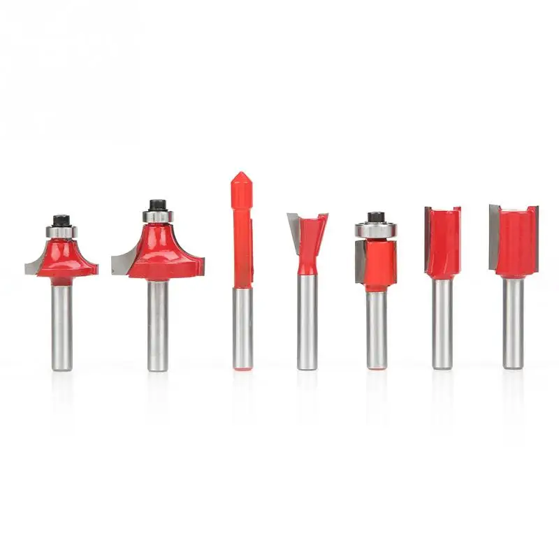 15 шт. фреза бита хвостовик углеродистая сталь деревообрабатывающий инструмент