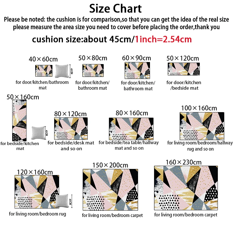 Модный скандинавский стиль розовый черный золотой абстрактный треугольный