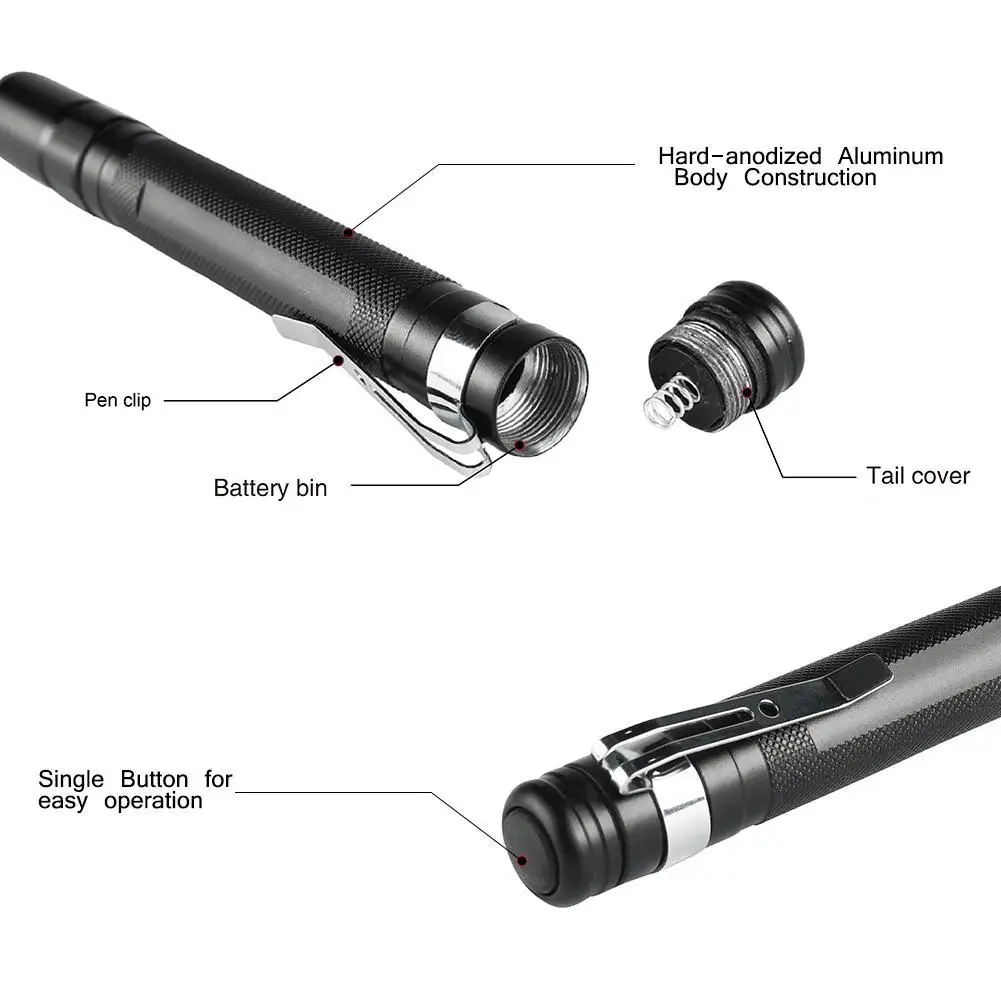 CASTNOO Мини карманный телескопический зум портативный светодиодный фонарик с