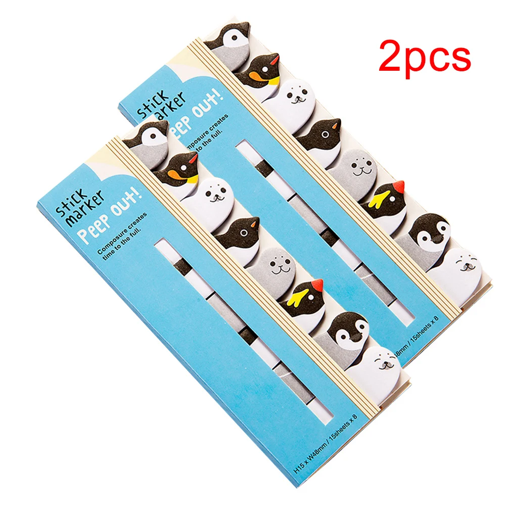 2 шт. бумажные канцелярские товары милый офисный маркер для заметок планировщик